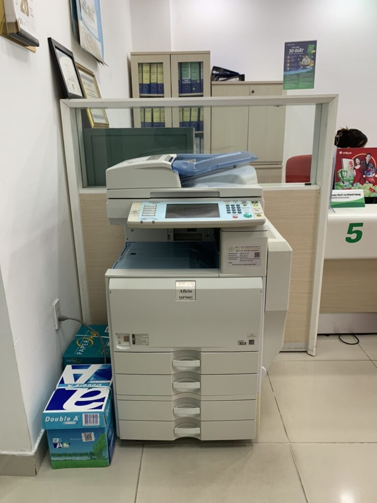 giao may photocopy Ricoh 5001 cho ngan hang tai Phu Quoc