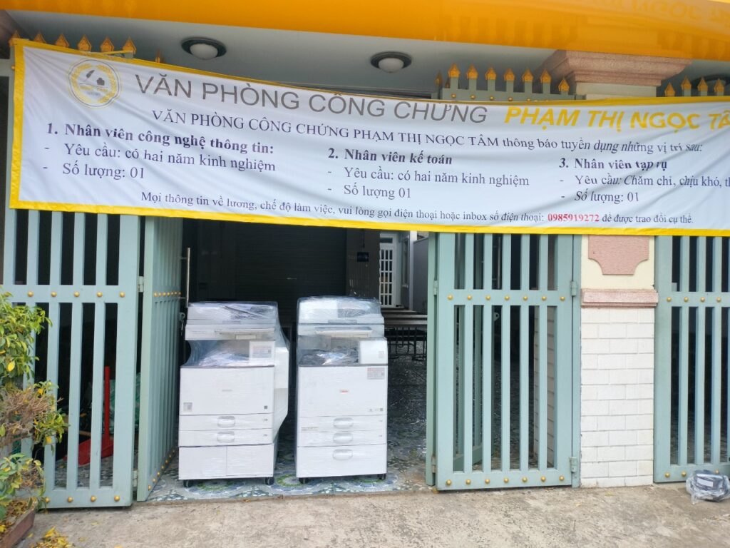 Giao may photocopy cho van phong cong chung tai Go Cong Tien Giang22