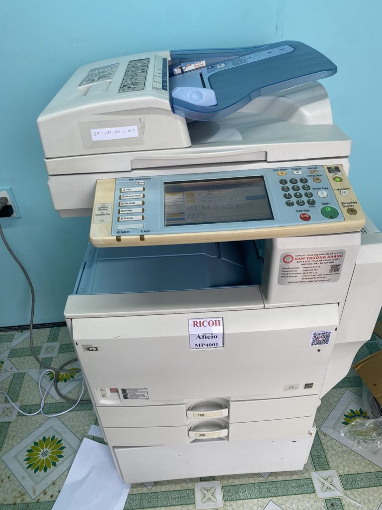 Giao may photocopy Ricoh MP 4001 cho Khu cong Nghiep Long Hau tinh Long An