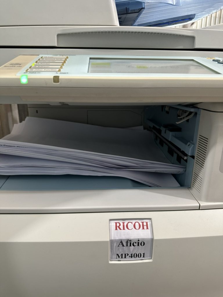 Ban giao may photocopy Ricoh MP4001 cho cong ty tai Long Hai