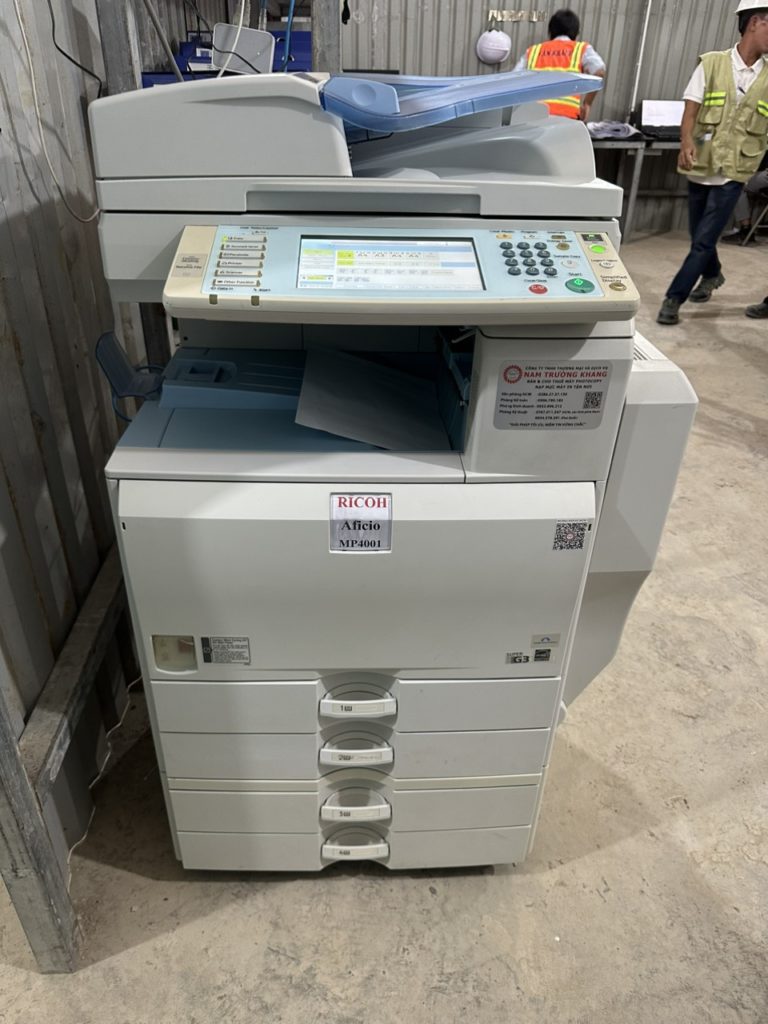 Ban giao may photocopy Ricoh MP4001 cho cong ty tai Long Hai2